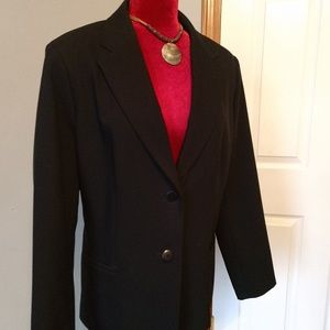 🇺🇸Liz Baker black single breasted blazer